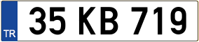 Trailer License Plate